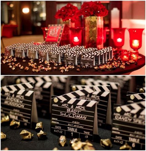 Diy Guest Place Cards A Tadashi Shoji Oscar Party Hollywood Party