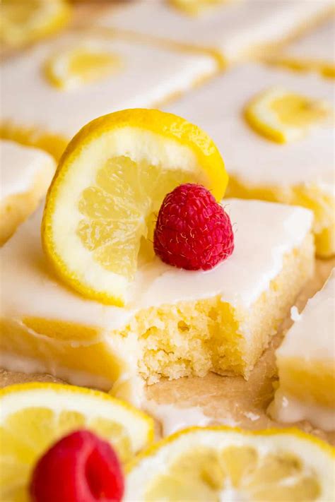 Lemon Sheet Cake With Lemon Glaze The Food Charlatan