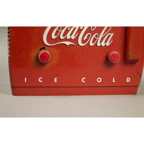 vintage 1949 coca cola cooler am fm radio witherell s auction house