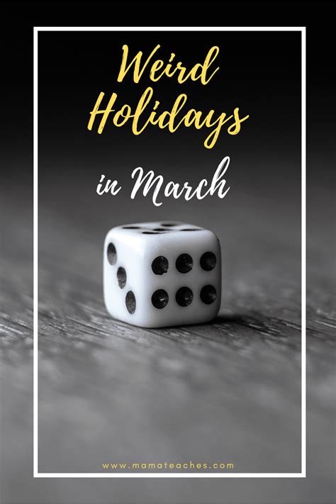 Unusual And Weird Holidays In March For Kids Mama Teaches