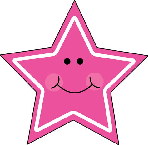 Pink Star Clip Art Clipart Best