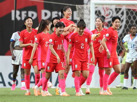 Korea Women S Soccer Team Come From Behind Victory Over Haiti