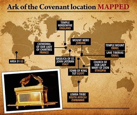 Ark Of The Covenant Bible End Times Ten Commandments Location Mapped