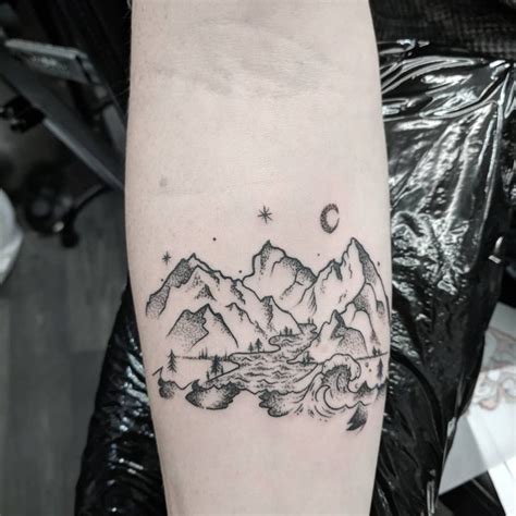125 Best Mountain Tattoos Lets Climb High Wild Tattoo Art