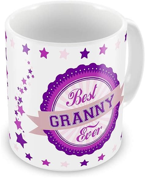 Funny Mug Best Granny Ever Novelty T Mug Pinkpurple Kitchen And Dining