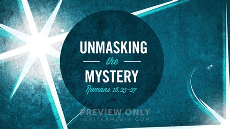 Unmasking The Mystery Title Graphics Igniter Media