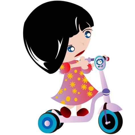 Girl Tricycle Stock Vector Image By ©kakigori 11651515