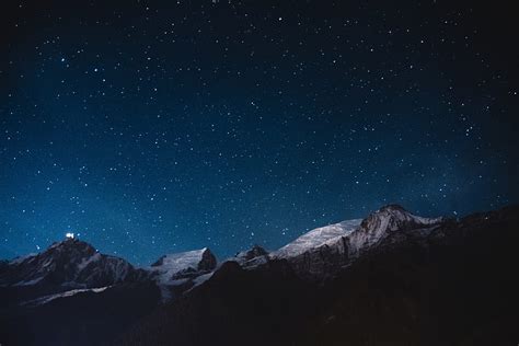 Night Mountains Stars Nature Sky Hd Wallpaper Pxfuel