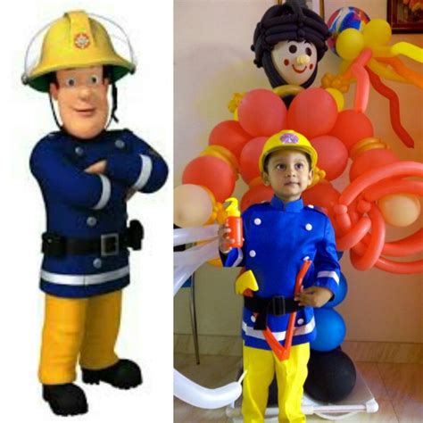 Fireman Sam Diy Costume Fireman Costume Diy Costumes Kids Kids Costumes