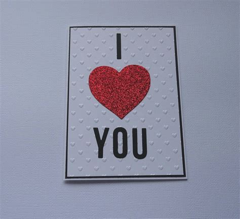 I Love You Valentines Card Valentines Greeting Cardi Love Etsy