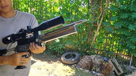 Легендарная винтовка пневматическая hatsan flashpup 5,5мм. Peluru Pcp 5.5 / Senapan Angin Pcp Marauder Tes Tembak ...