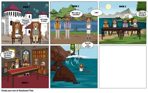 The Odyssey Books 1 5 Storyboard By Barkhurstj