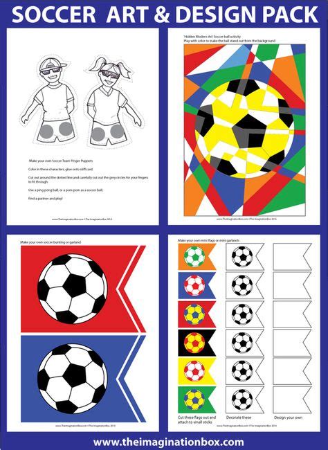 The Imaginationbox Kids Footballsoccer Crafts And Activities 40 Page