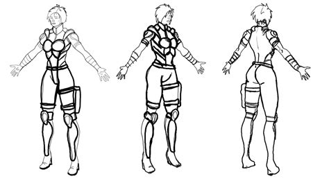 Justin Gibson Assignment 07 My 4 Character Model Sheets
