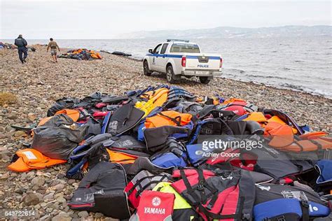 Refugee Life Vest Photos And Premium High Res Pictures Getty Images