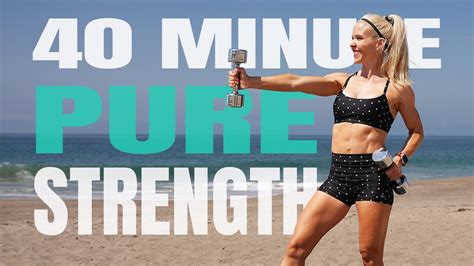 40 Minute Full Body Strength Workout With Weights No Cardio Intense Transform 3 Youtube
