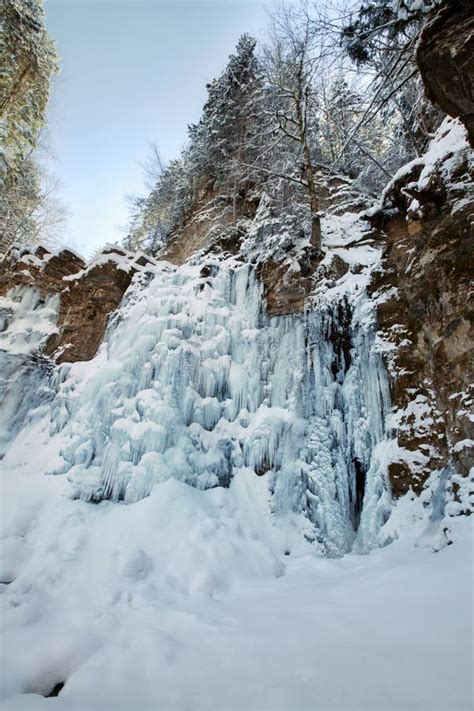 Frozen Waterfall Stock Photo Image Of Frozen Landscape 23355266