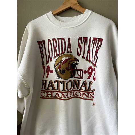 Vintage 1993 Vintage Fsu Seminoles National Champions Crewneck Grailed