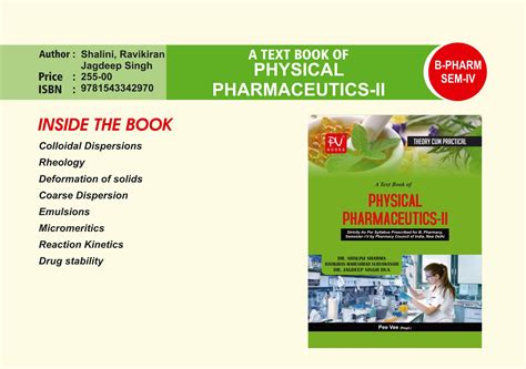 Physical Pharmaceutics Ii Sem Iv Bpharm Medical And Nursing Books