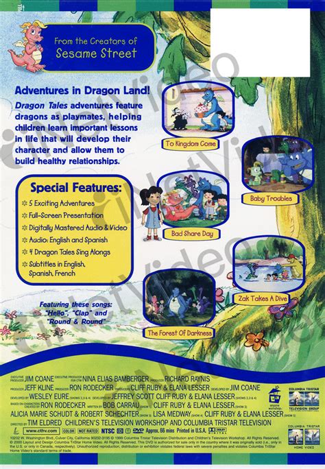 Dragon Tales Adventures In Dragon Land On Dvd Movie