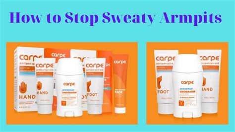 How To Stop Sweaty Armpits
