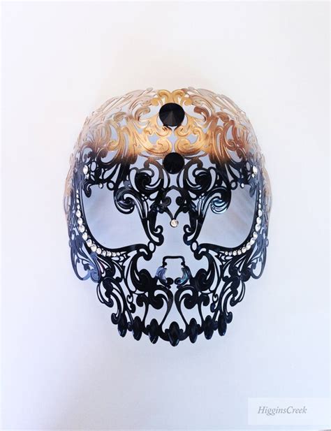 Steampunk Skull Mask Black Skull Masks Studded Skull Masks