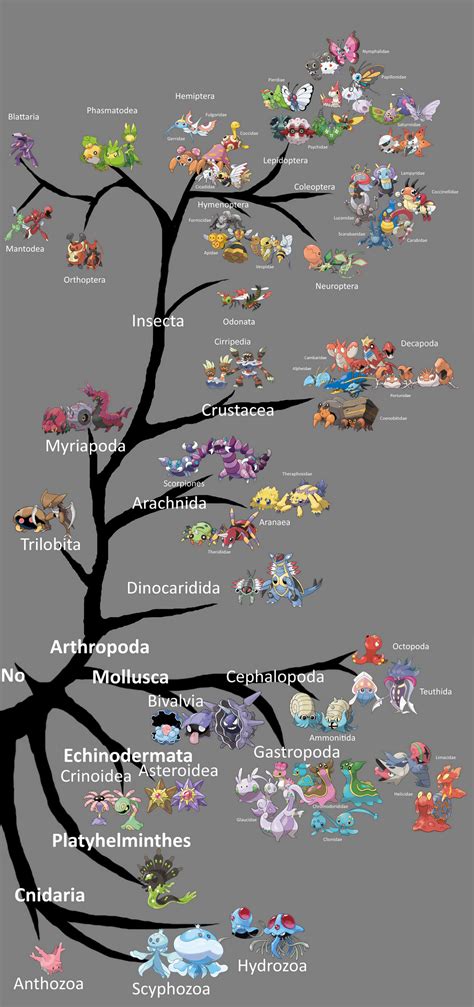 Pokemon Phylogenetic Tree By Aviculor On Deviantart