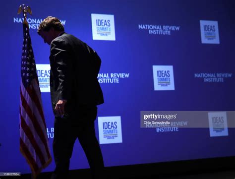 Fox News Host Tucker Carlson Leaves The Stage After Talking About