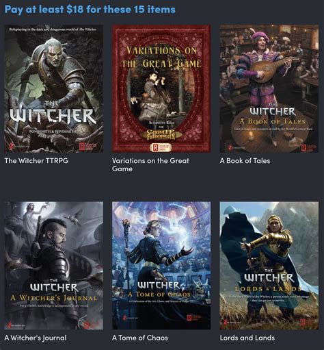 Tenkar S Tavern Humble Bundle The Witcher Rpg And More From R