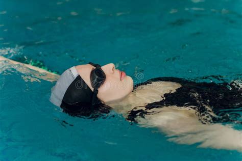 professional female swimmer training in a swimming pool stock image image of holiday