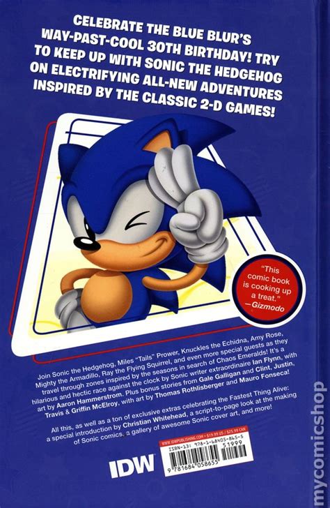 Sonic The Hedgehog 30th Anniversary Hc 2021 Idw Deluxe Edition Comic
