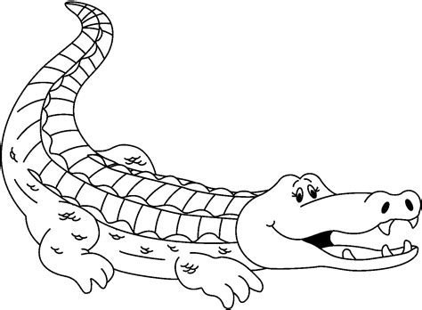 alligator black and white clipart wikiclipart