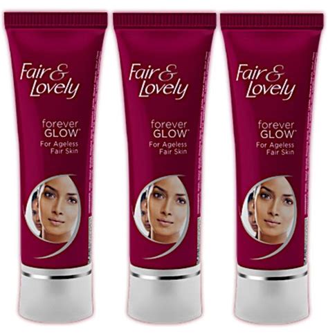 Fair & lovely is the world's first fairness cream with 100% safe ingredients. 3 Pack. F&L Forever Glow Cream - Younger Looking Skin. 50g ...