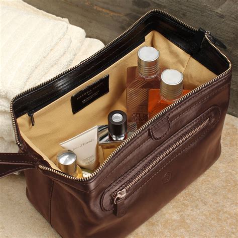 Large Men S Leather Wash Bag Duno Large By Maxwell Scott Bags