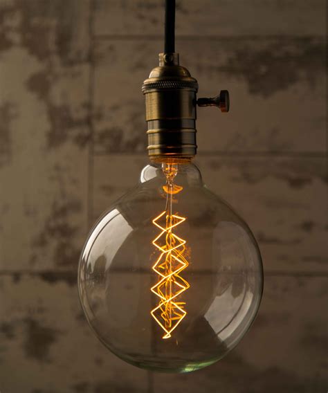 Edison Globe Spiral Extra Large Vintage Filament Light Bulb E27 B22 40w