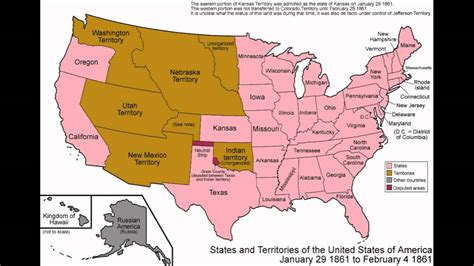 Territorial Evolution Of The United States Of America Hd Youtube