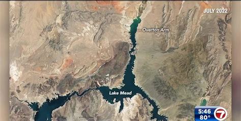 Satellite Images From Nasa Show Water Loss At Lake Mead Since 2000