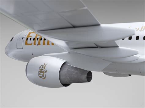 Airbus A320 Emirates 3d Model 49 Blend Dae Fbx Obj Unknown Free3d