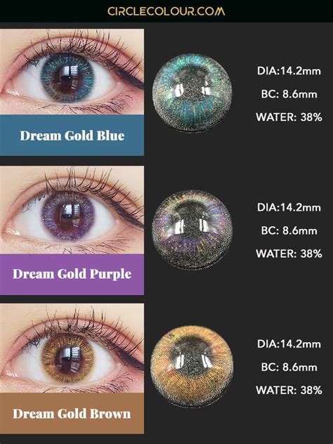 Dream Gold Series Eye Color Change Contact Lenses