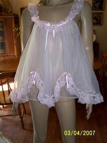 Elegant Vintage Lace Babydoll Nightgown