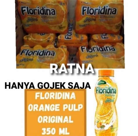 Floridina Pulpy Orange 350ml Minuman Rasa Jeruk 1 Bal Isi 12 Botol