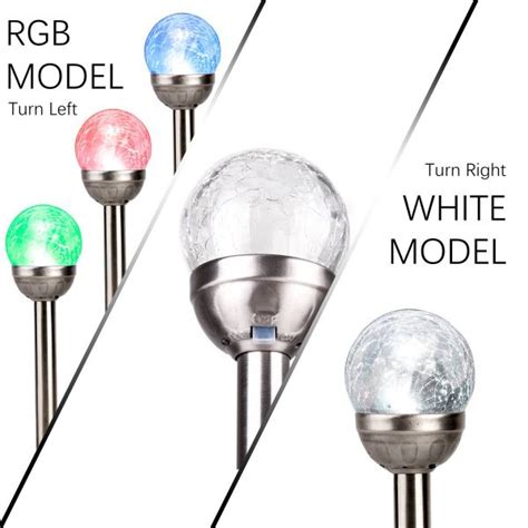 Shop For Gigalumi Solar Lights Outdoor Cracked Glass Ball Dual Led