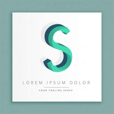 3d Letter S Logo Logodix