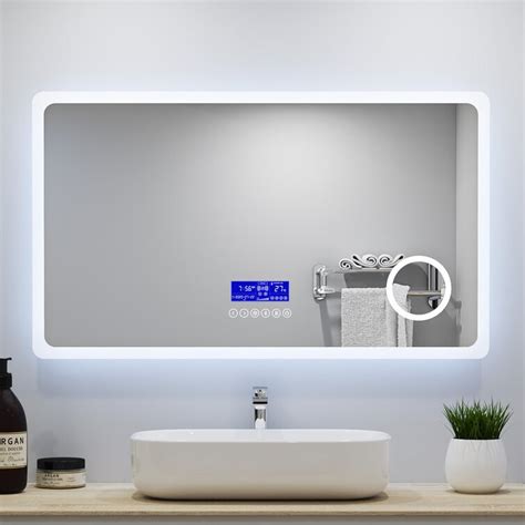 Ivy Bronx Led Bathroom Mirror With Bluetooth 3x Magnifying 2 Colours