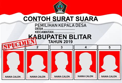 Agar anda lebih paham dan jelas tentang surat. SURAT SUARA - Desk Pemilihan Kepala Desa 2019 Kabupaten Blitar