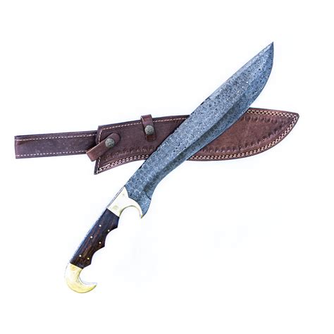 Kopis Sword High Carbon Damascus Steel Knife Sword 19 Battling Blades