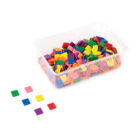 Hand2mind Plastic Square With 7 Color Tiles Color Sorting Math