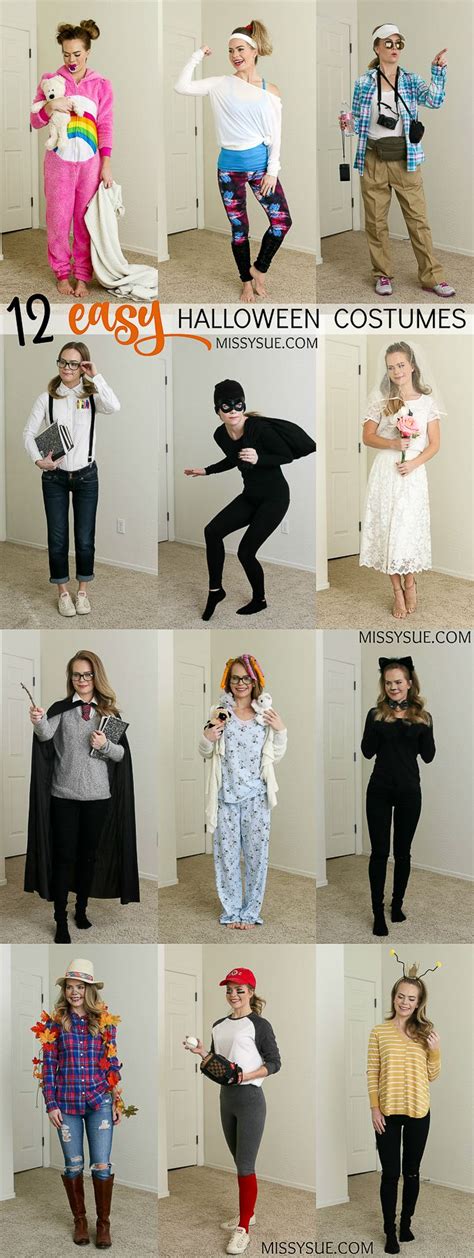 12 Easy Last Minute Halloween Costumes Halloween Costumes For Work Plus Size Halloween Fall