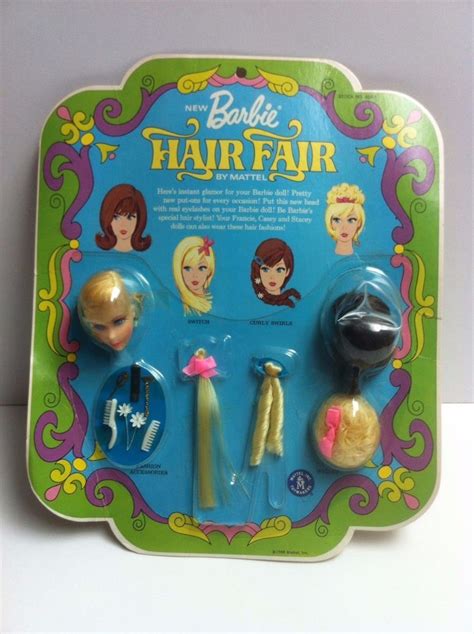 Vintage Barbie Doll Hair Fair Blond First Issued Set Nrfb Mib Mip Moc