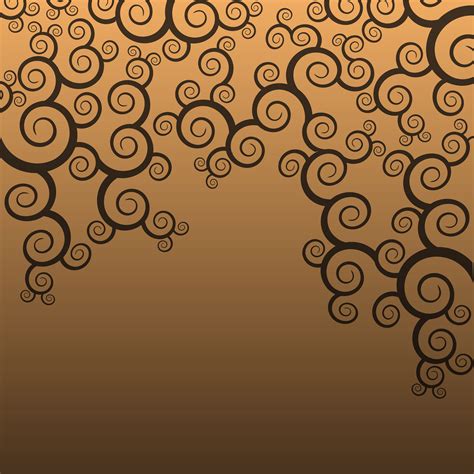 Vector Abstract Swirls Pattern In Brown Background 597759 Vector Art At